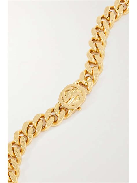 3 tone gucci necklace|GUCCI Gold.